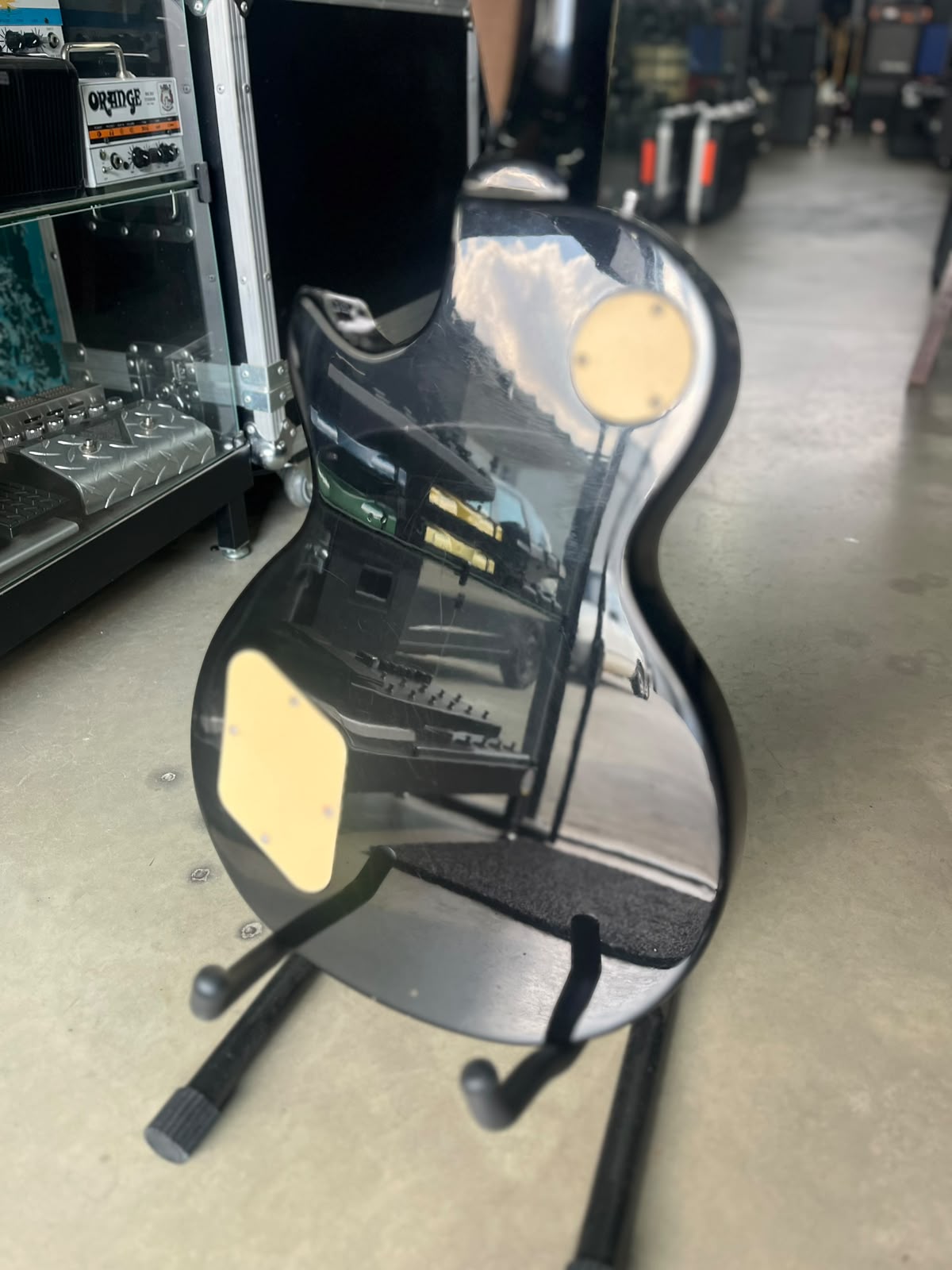 Guitarra Epiphone Les Paul standard dourada miniatura 9