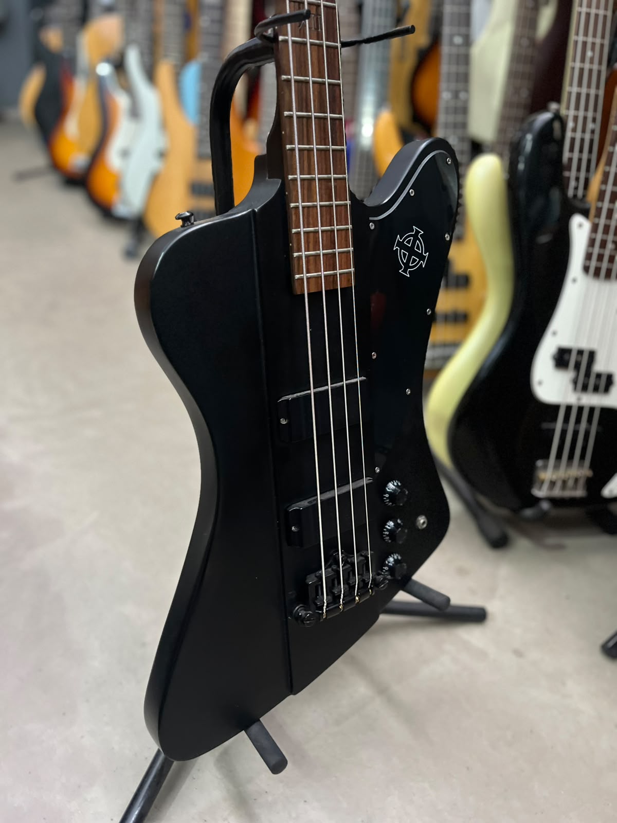 Baixo Epiphone Preto Fosco 4 cordas miniatura 3