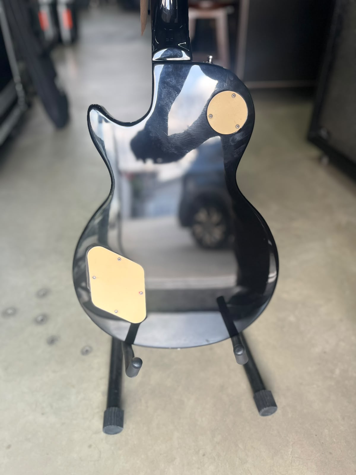 Guitarra Epiphone Les Paul standard dourada miniatura 8