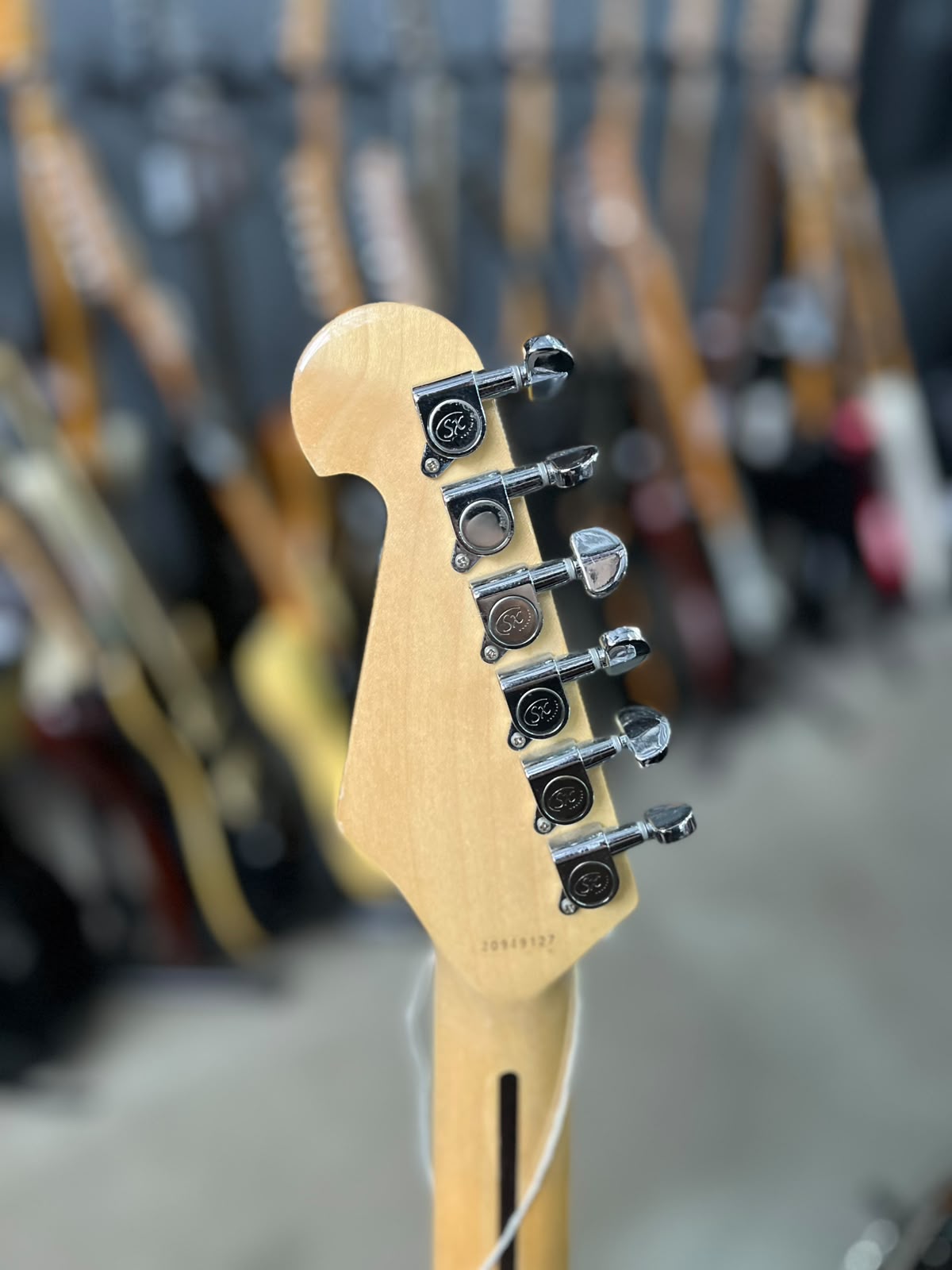 Guitarra SX VTG Series Sunburst Escudo perolado miniatura 6
