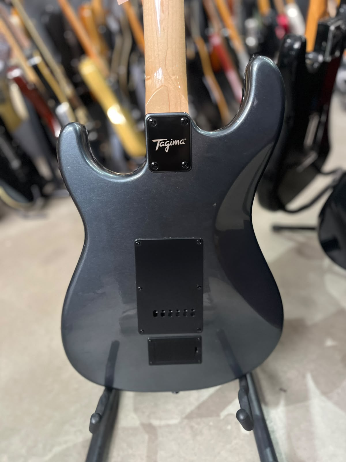 GUITARRA TAGIMA SIXMART CINZA ESCUDO PRETO miniatura 7
