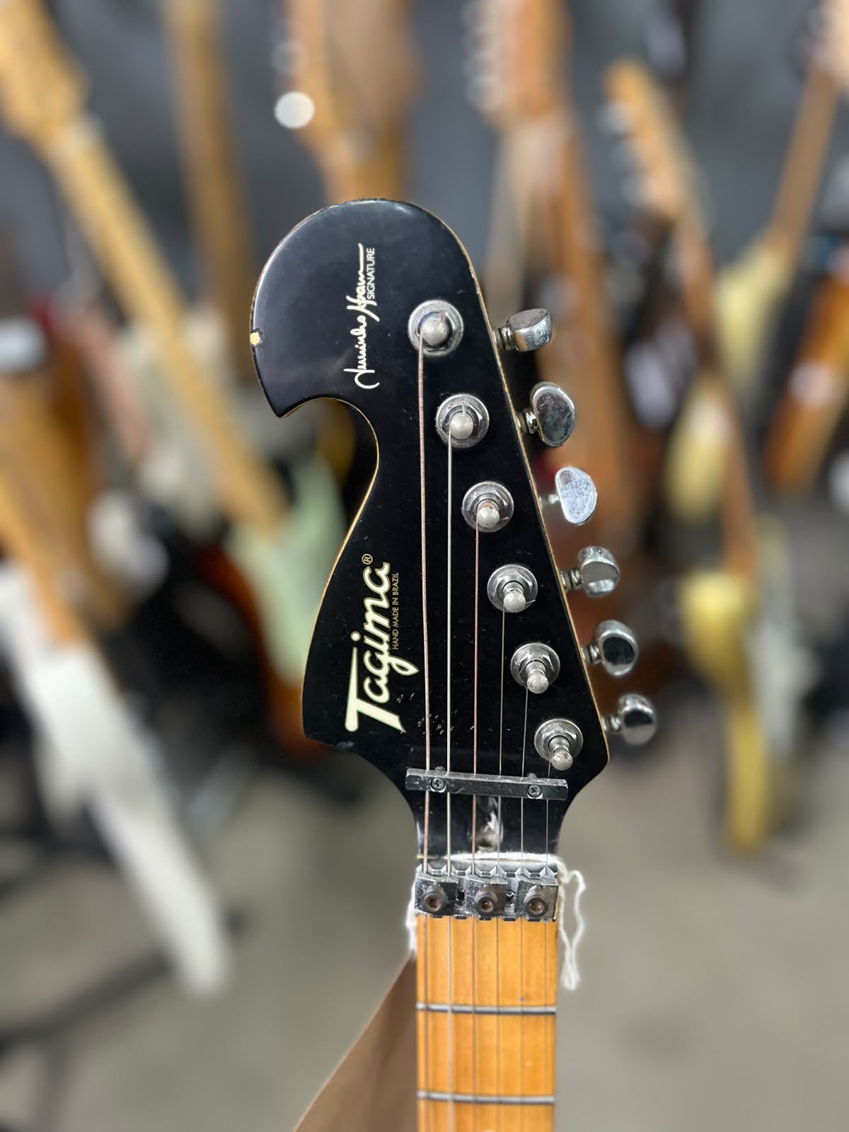 Guitarra Tagima  Modelo : Juninho Afram com Floyd vermelha miniatura 6