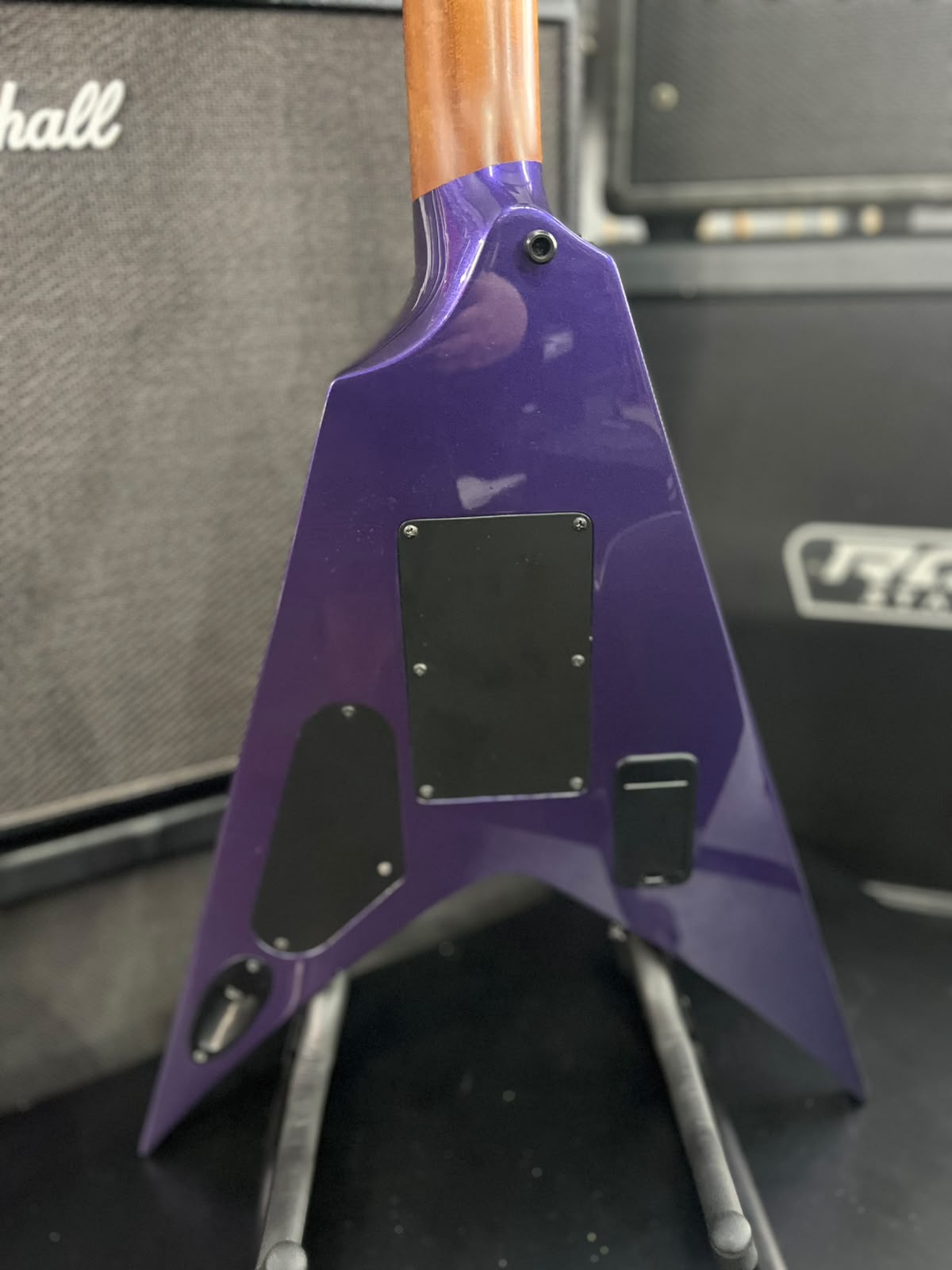GUITARRA SOLAR V 1.6 WOLFMASTER FLYIN V ROXA miniatura 7