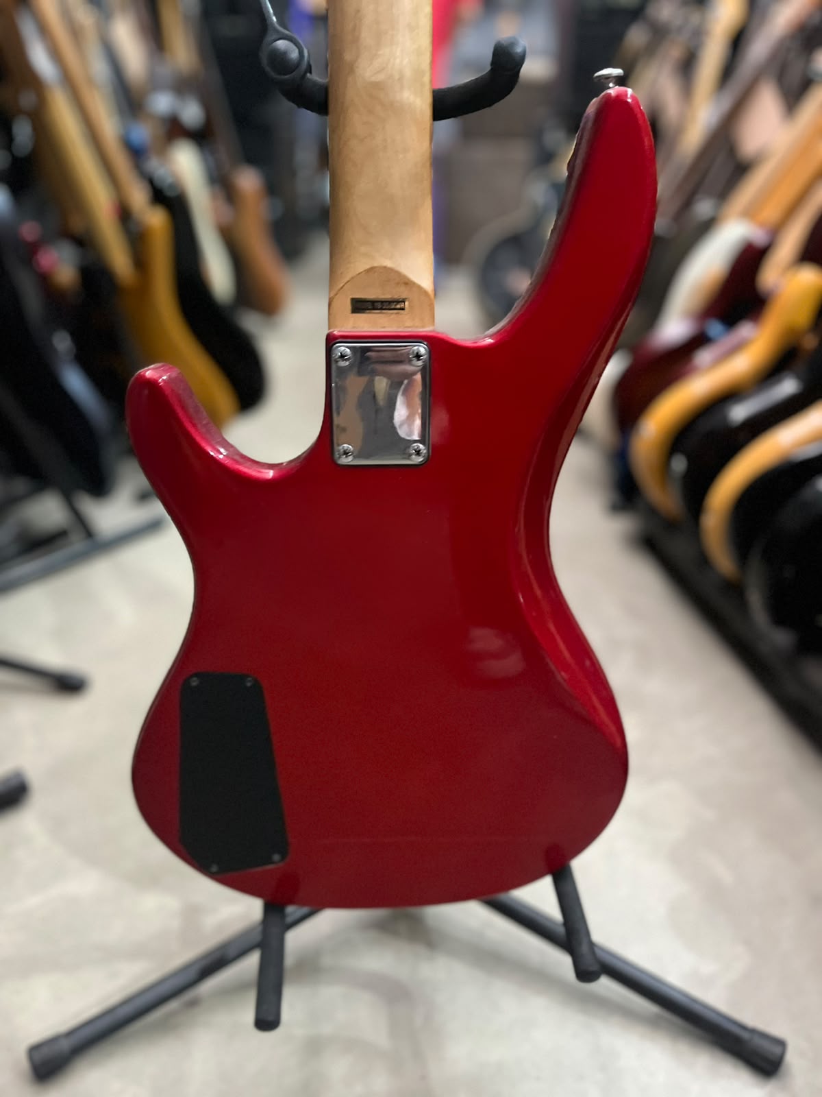 Baixo  Samick 4 cordas PJ  indonésia Vermelho miniatura 8