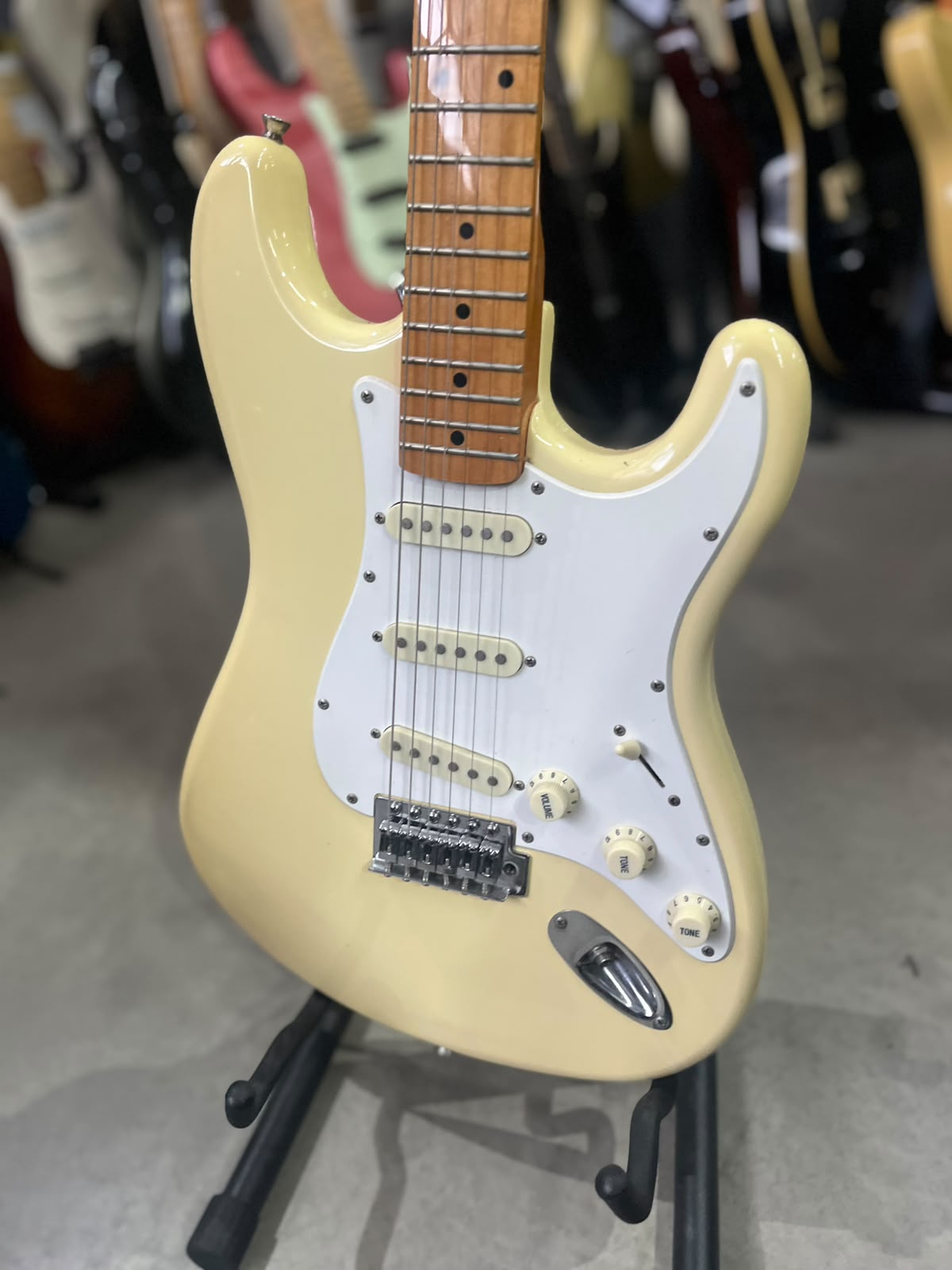Guitarra Sx VTG séries Creme escudo branco miniatura 2