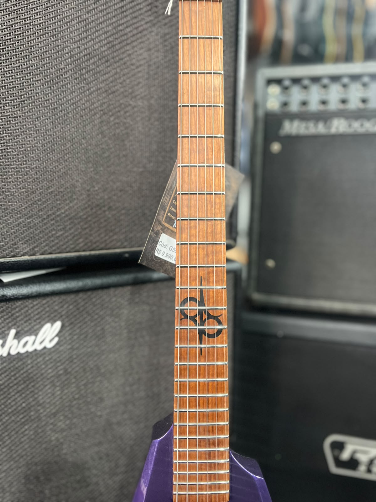 GUITARRA SOLAR V 1.6 WOLFMASTER FLYIN V ROXA miniatura 5