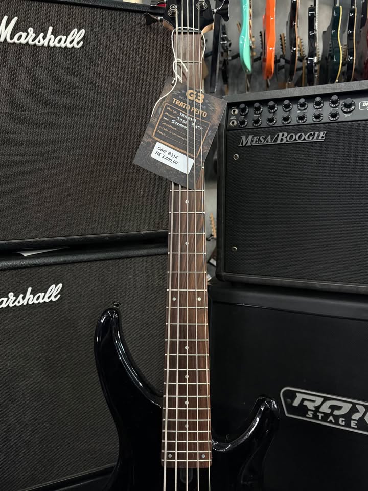 Baixo Yamaha TRBX Preto 5 cordas miniatura 3