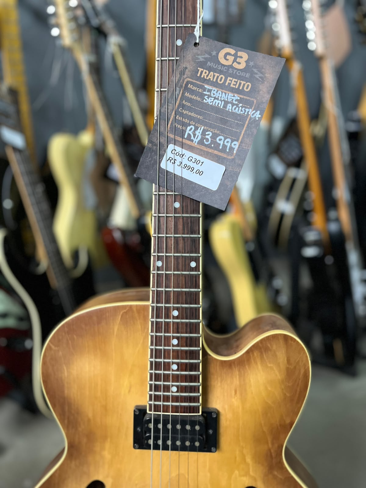 Guitarra Semi Acútica Ibanez Artcore AF55 TF miniatura 4