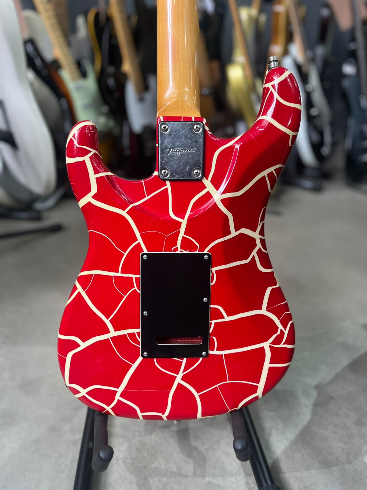 Guitarra Tagima  Modelo : Juninho Afram com Floyd vermelha miniatura 8