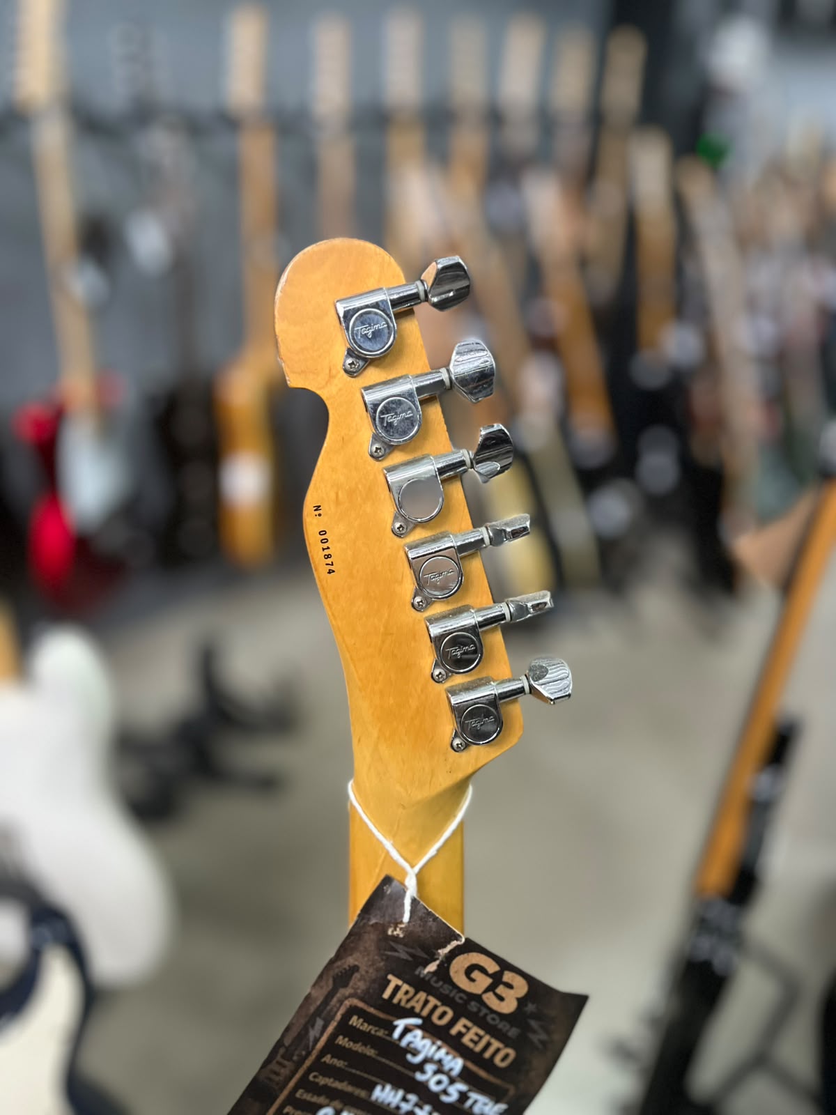 Guitarra Marca tagima  Modelo 505 telecaster  miniatura 6