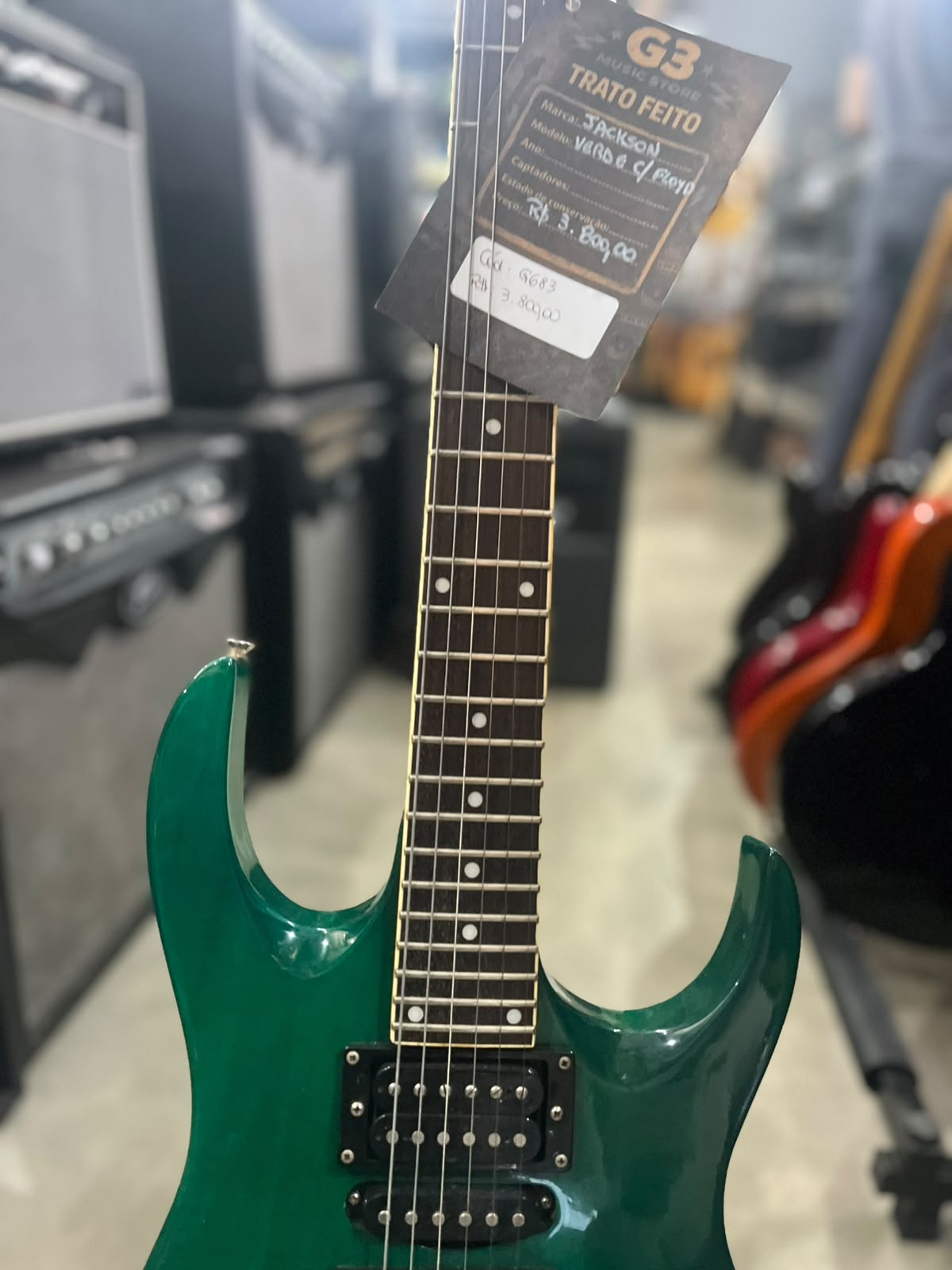 Guitarra Jackson JDR-94 Concept Verde miniatura 4