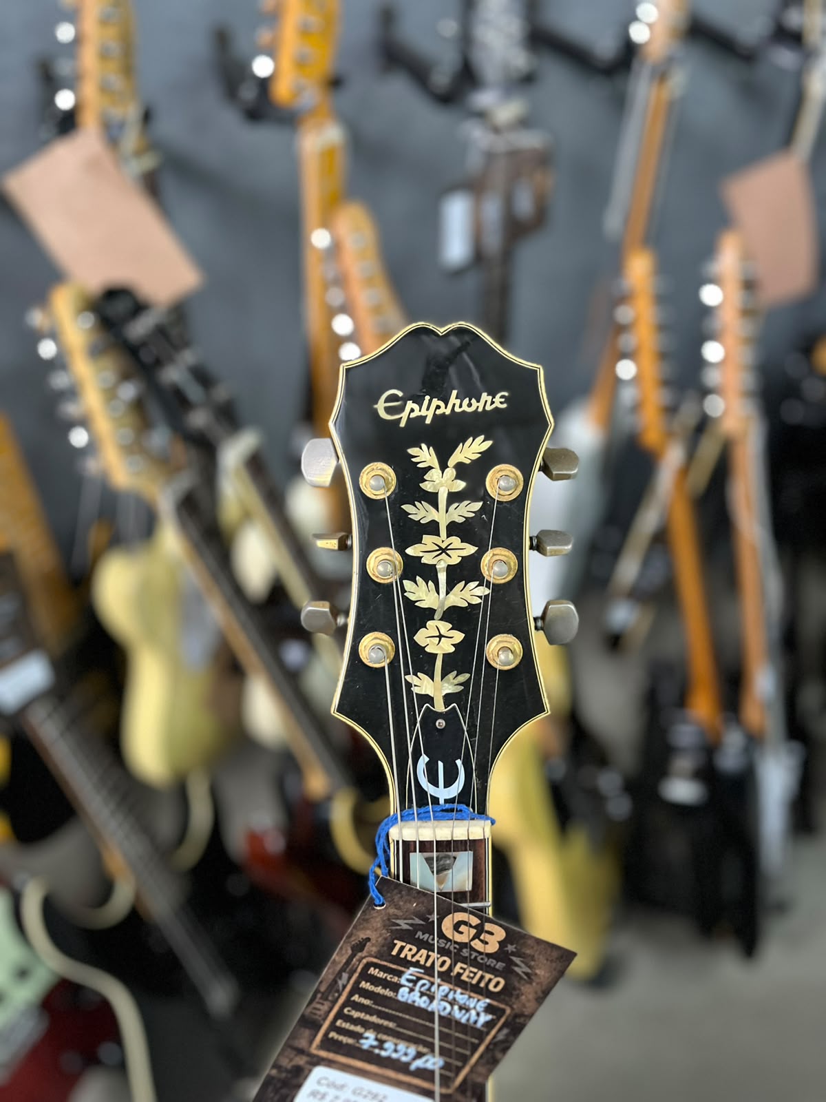 Guitarra Marca Epiphone BroadWay miniatura 5