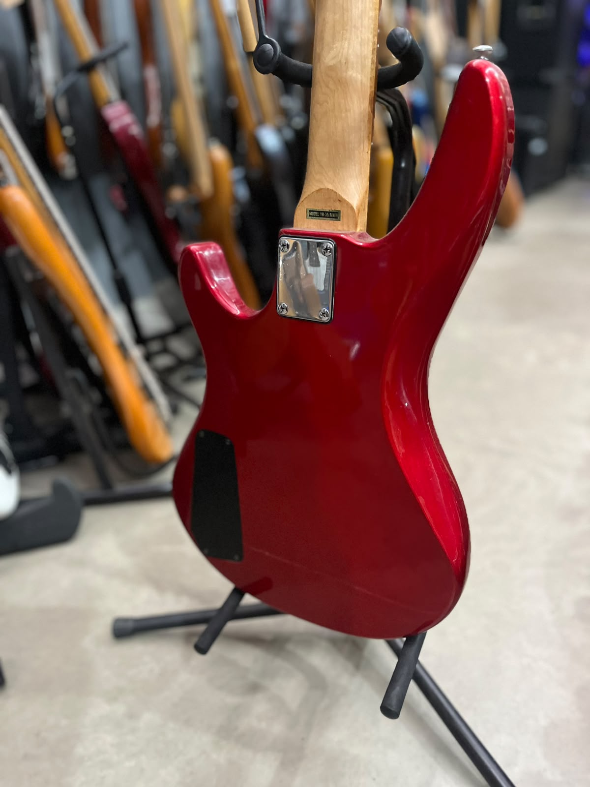 Baixo  Samick 4 cordas PJ  indonésia Vermelho miniatura 9