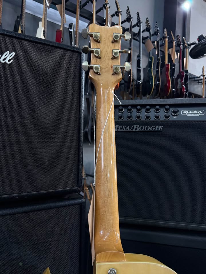 Guitarra Woodland Semi Acústica natural com escudo preto miniatura 5