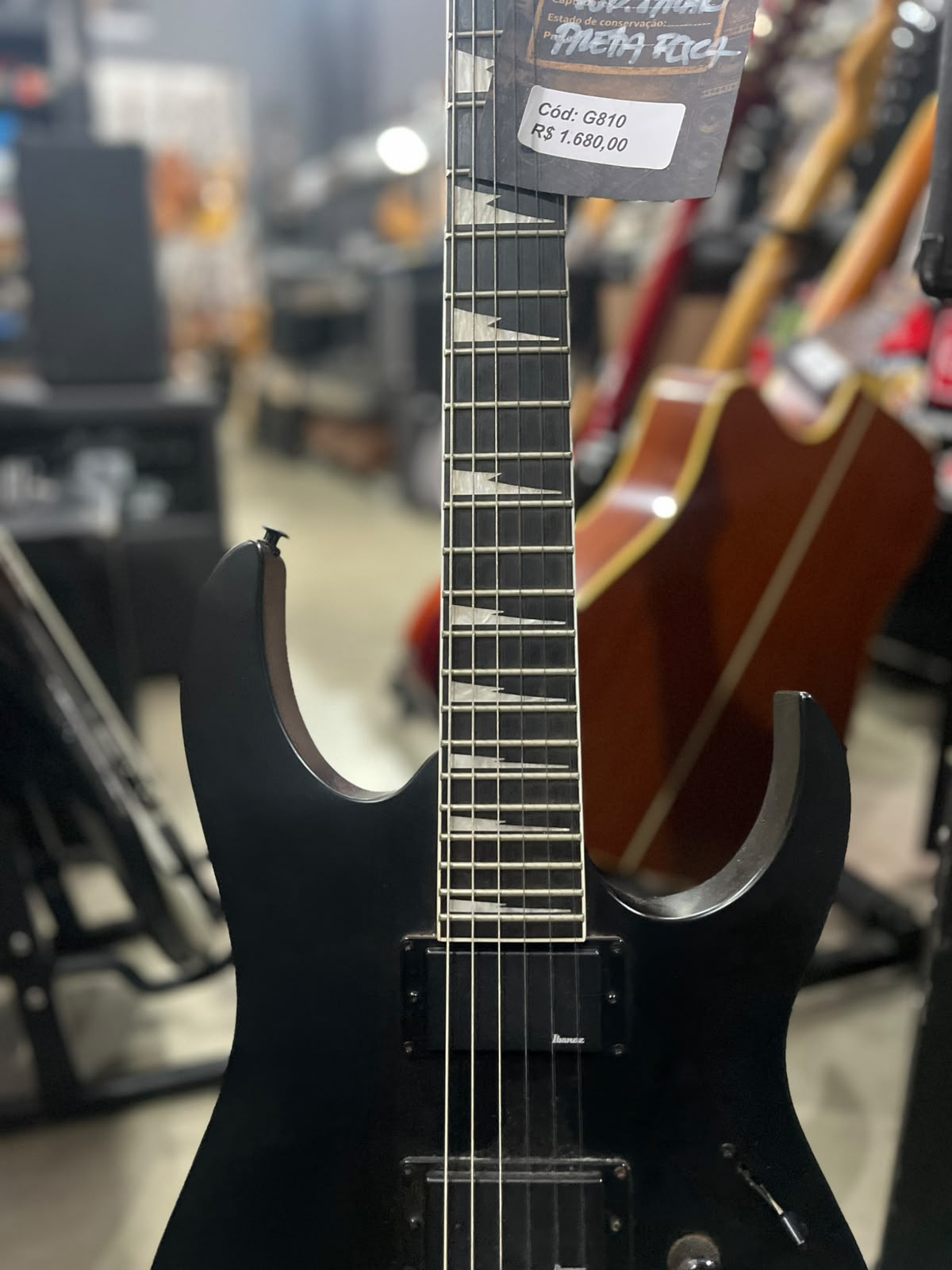 GUITARRA IBANEZ GIO SUPERSTRATO PRETA FOSCA miniatura 4