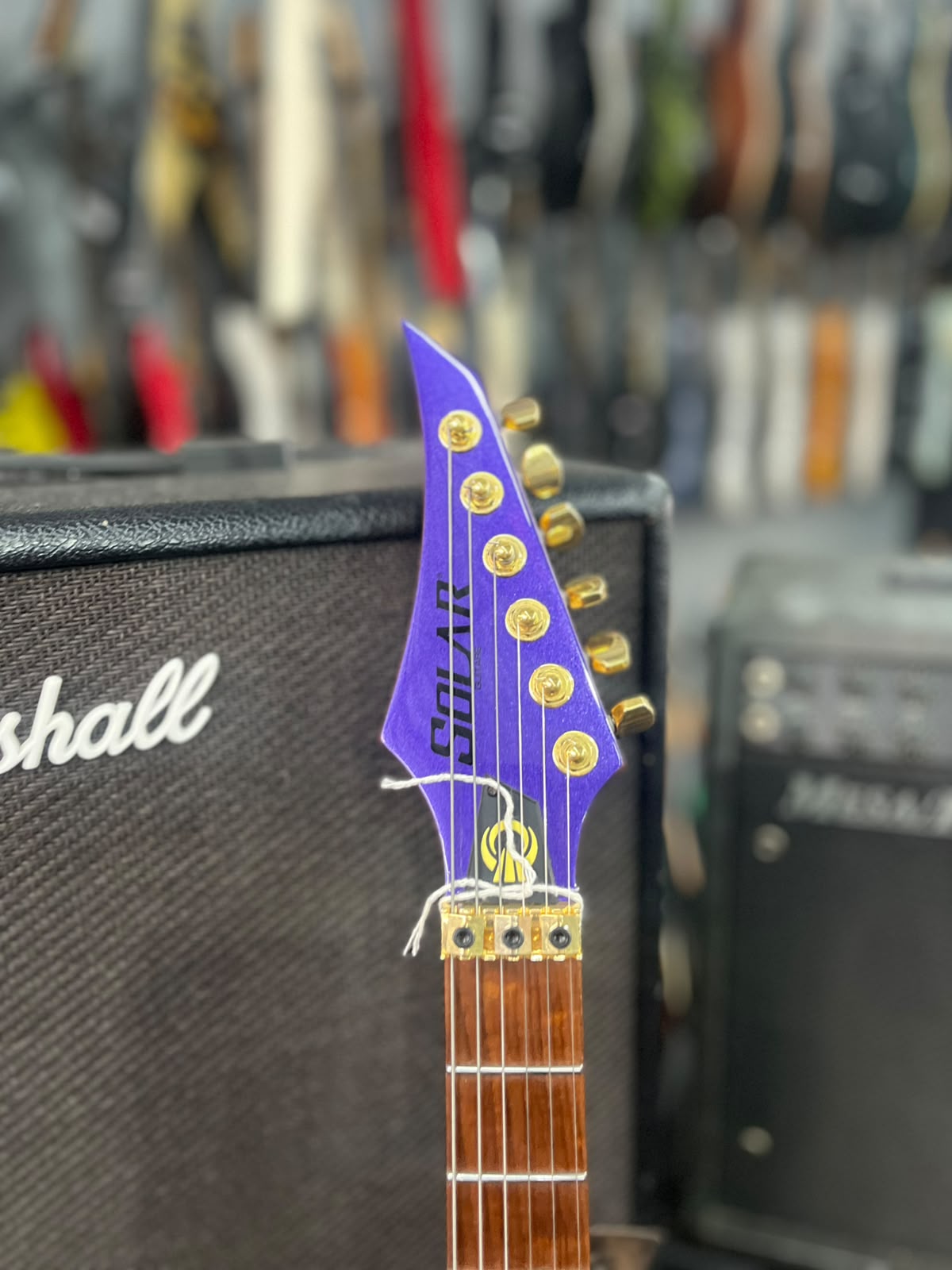 GUITARRA SOLAR V 1.6 WOLFMASTER FLYIN V ROXA miniatura 6