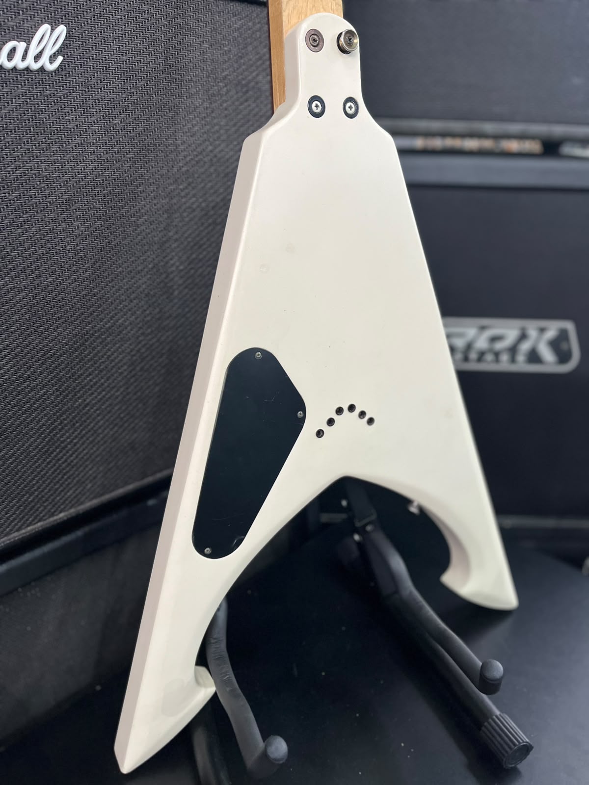 Guitarra Dean Flying V Branca miniatura 8